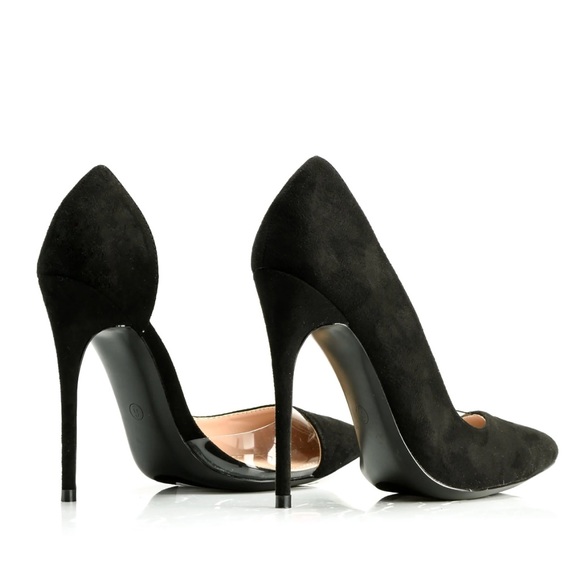 Fashion Nova Black High Heels size 5.5 - Picture 2 of 12